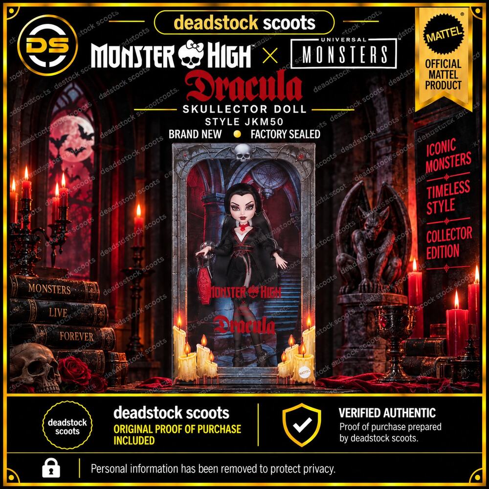 Monster High x Universal Monsters Dracula Skullector Doll JKM50 Mattel